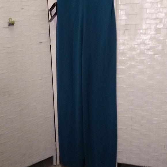 bebe Teal Wide Leg Jumpsuit - Picture 11 of 11